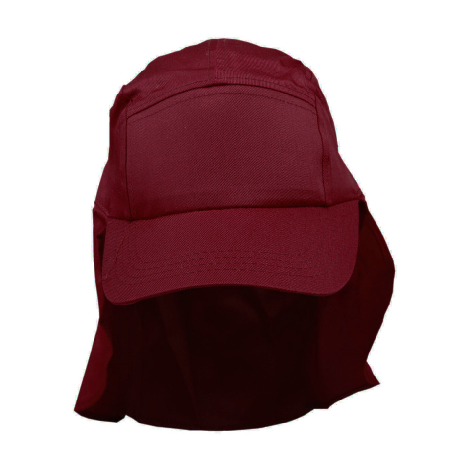 Kids School Legionnaire Caps UV Protection - H1025 | Maroon