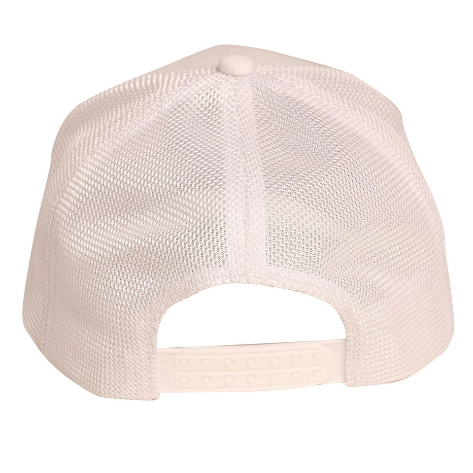 6 Panels Cotton Twill Mesh Contrast Peak Trim Cap - CH41