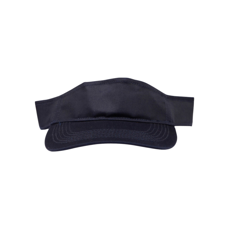 Adults Contrast Sandwich Polo Twill Visor Hat - CH49 | Navy