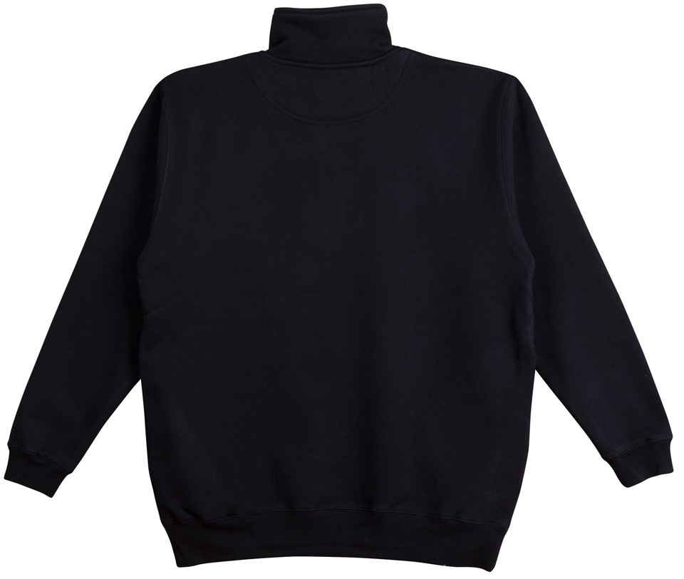 Mens Half Zip Fleece Sweat Top - FL02 - Back