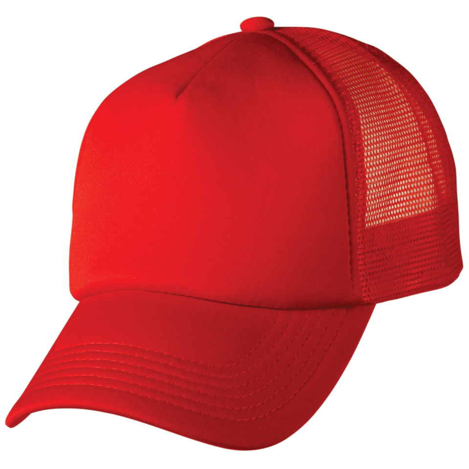 Unisex Classic Trucker Caps - CH69 | Red.Red