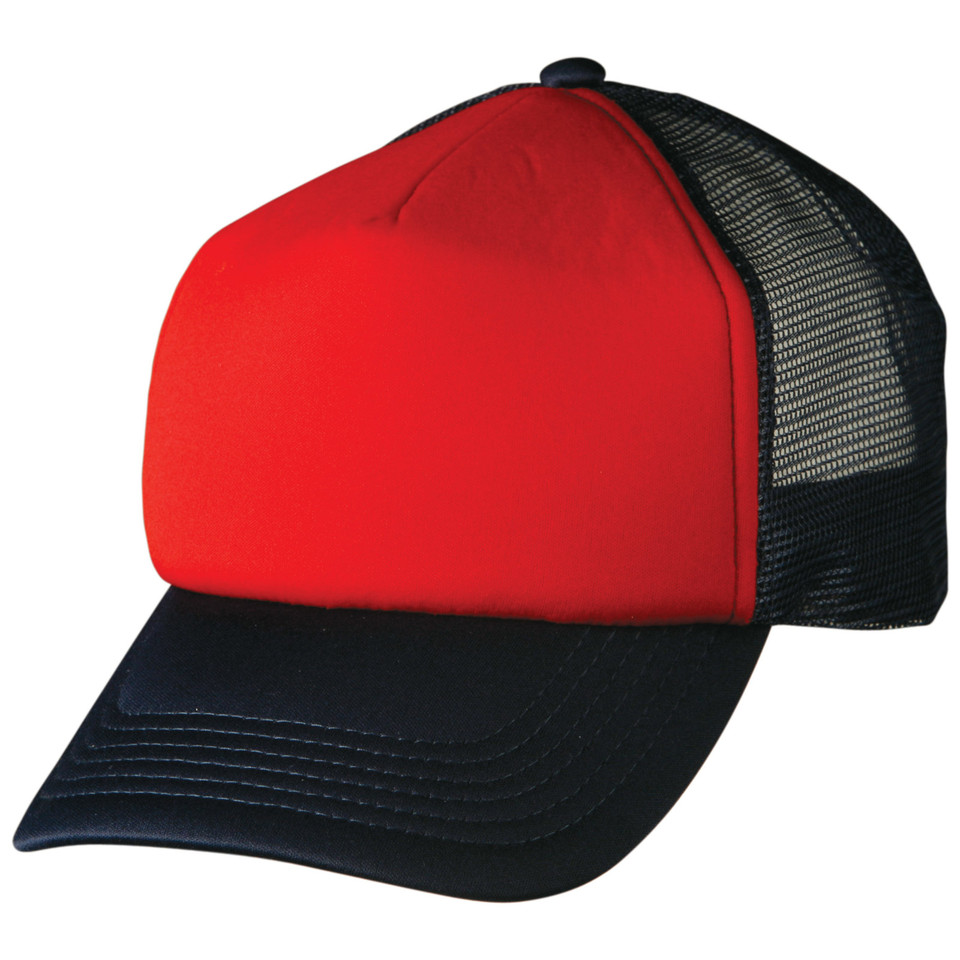 Unisex Classic Trucker Caps - CH69 | Red.Navy