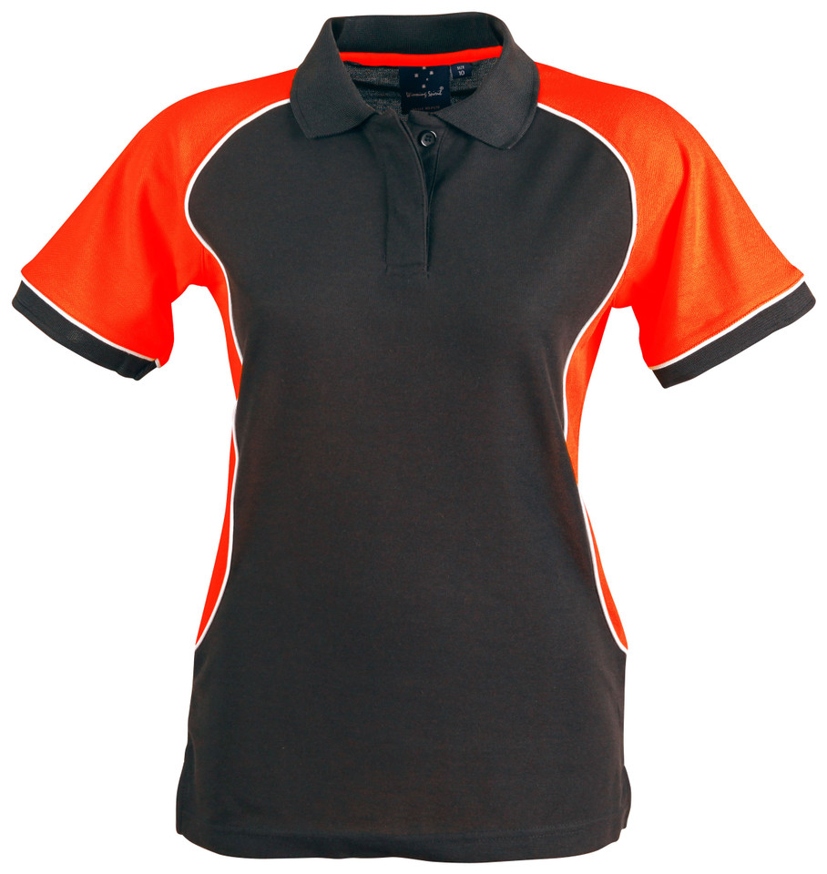 Women TrueDry Tri-colour Short Sleeve Pique Polo - PS78 | Navy.White.Red