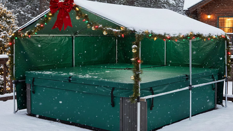 How to Protect Your Hot Tub Cover from Snow During Holidays
