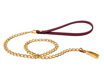 FRIDA FIRENZE Chain Leash, Wine