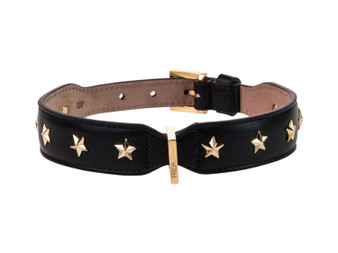 FRIDA FIRENZE Collar Stud Star Large, Black