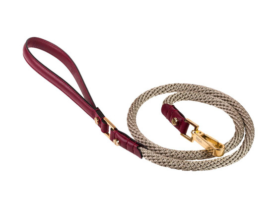 FRIDA FIRENZE Rope Leash, Wine