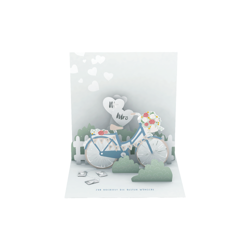 30404 Pretty Pop-Up Cards Doppelkarte Kurz Alufin Satingloss silver FSC Mix, NC-COC-026121