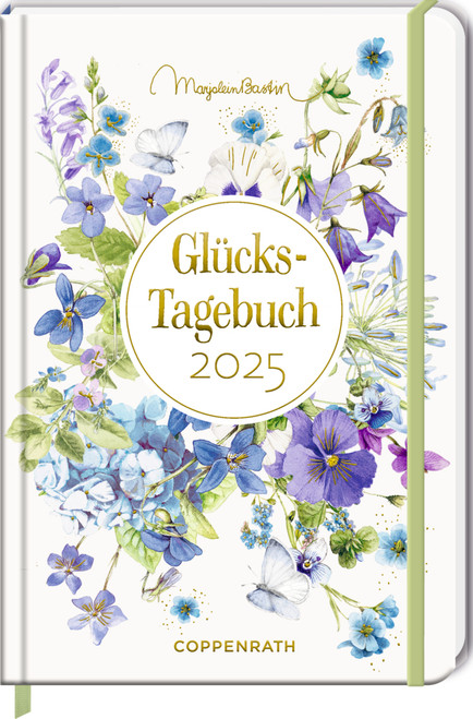 3955209 Großer Wochenkalender: Glücks-Tagebuch 2025 (blau) - M.Bastin GlücksTagebuch 2025 - Marjolein Bastin - blau