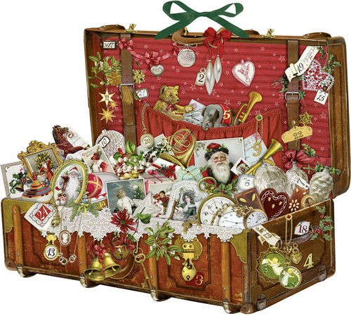 3713403 Nostalgischer Weihnachtskoffer, Adventskalender (Behr)