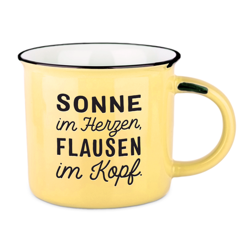 1623804 Vintage Becher / Tasse Sonne im Herzen…