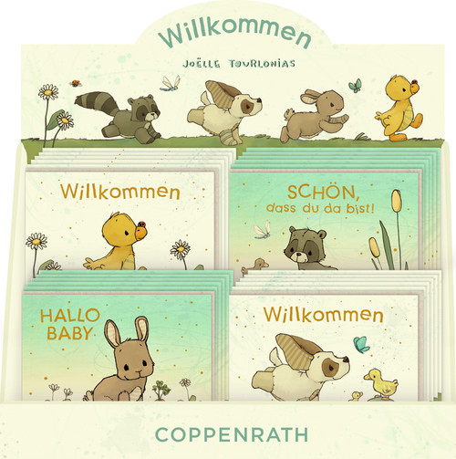 3953861 Willkommen Mini-Grußkarte
