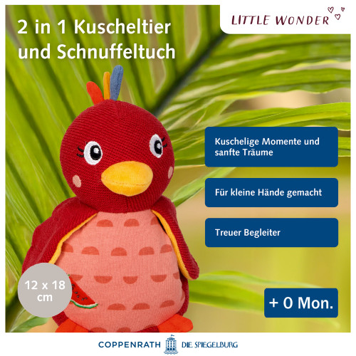 3228826 Kuscheltier mit Schnuffeltuch Pardiesvogel - Little Wonder 3228826 Kuscheltier mit Schnuffeltuch Pardiesvogel - Little Wonder