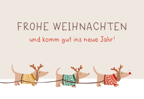 12485 Mini Karte Frohe Weihnachten