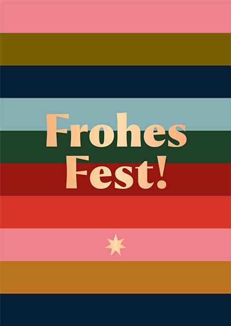 13055 Postkarte Frohes Fest! 13055 Postkarte Frohes Fest!