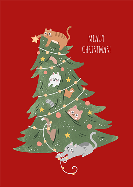 13057 Postkarte Miauy Christmas! 13057 Postkarte Miauy Christmas!