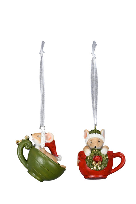 6258446 Maus in Tasse rot grün