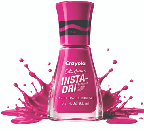 Sally Hansen Insta-Dri Red Nail Polish Quick Dry Nail Color Bottle