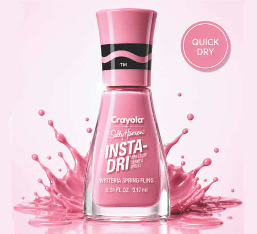 Sally Hansen Insta-Dri Red Nail Polish Quick Dry Nail Color Bottle