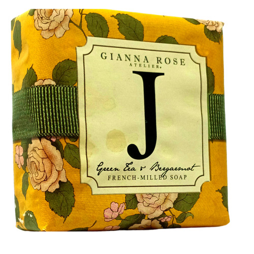 Gianna Rose Atelier Monogram Soap Bar, Letter J, 5 oz