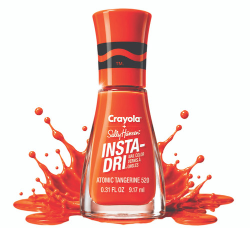 Sally Hansen Insta-Dri Red Nail Polish Quick Dry Nail Color Bottle