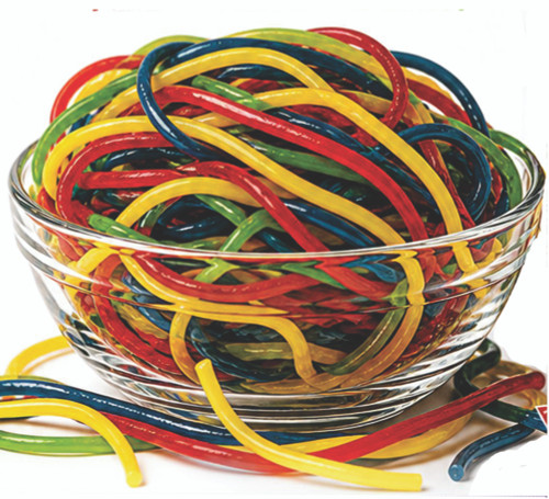 Colorful Gustaf's Rainbow Licorice Laces Fruity Candy Strings