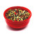 Vibrant whole peppercorn blend in a bold red bowl, showcasing the freshness and variety of this premium spice mix.