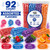 Pixy Silly Stix Powdered Candy Straws – 92 Count, Assorted Flavors