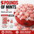 Approximately 145 individually wrapped Peppermint Starlight Mints per 2 lb bag (count may vary by weight), offering plenty to share with family, friends, guests, and coworkers.