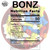 Bonz bone shaped candy 2 lb bulk bag with label and nutrition details.