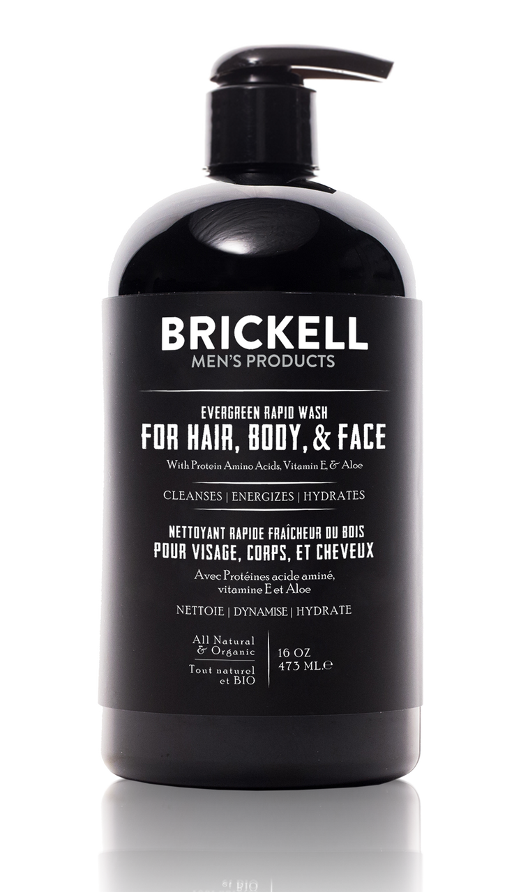 brickell men's clarifying gel face wash for men
