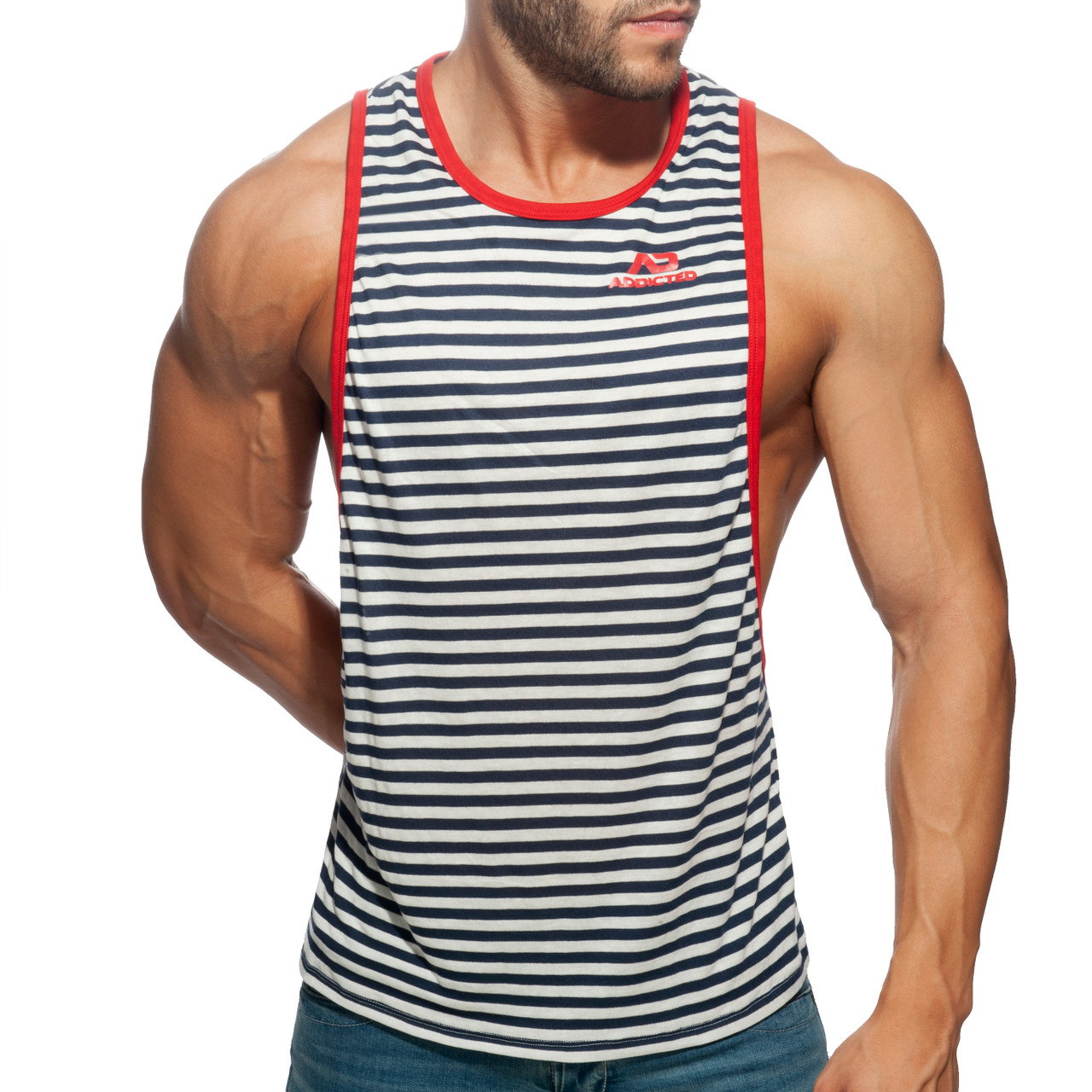Addicted AD Fantasy Low Rider Tanktop Sailor Red (AD958-06SA) | Male HQ