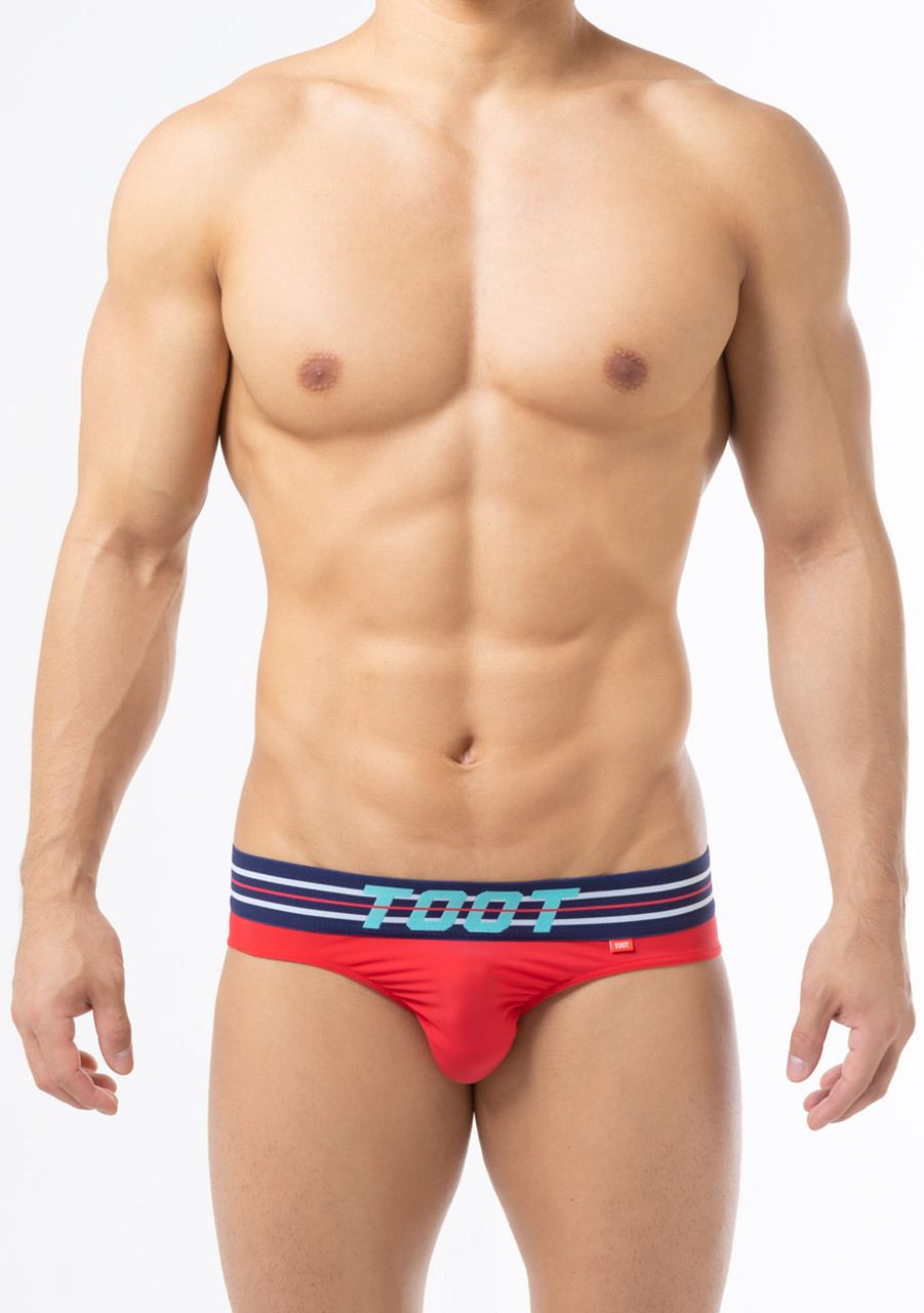 TOOT Underwear Vivid Color Bikini Brief Red (FF31K356-Red)