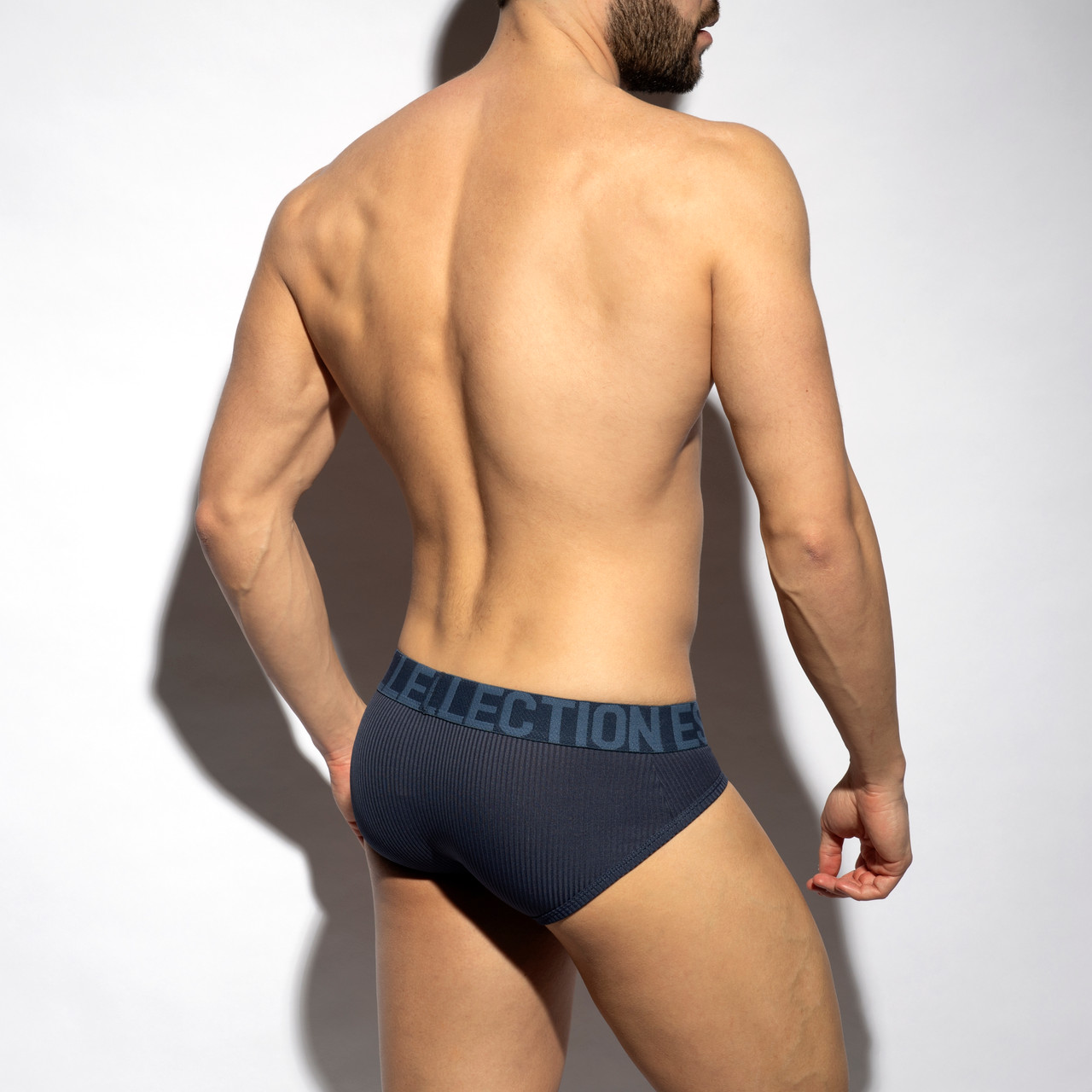ES Collection Underwear Recycled Rib Brief Navy (UN57009) MaleHQ
