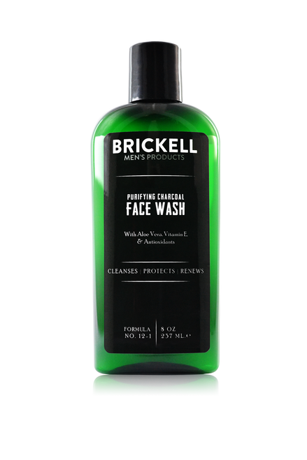 Brickell Men's Products Purifying Charcoal Face Wash (237ml) (FW134)