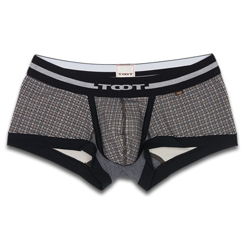 TOOT Underwear Houndstooth PT Trunk Black | Male HQ
