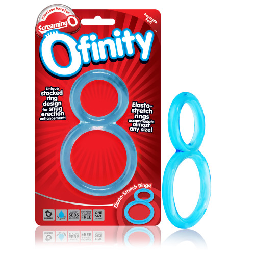 Screaming O Ofinity Double Erection Ring Blue (OFY-110-BL