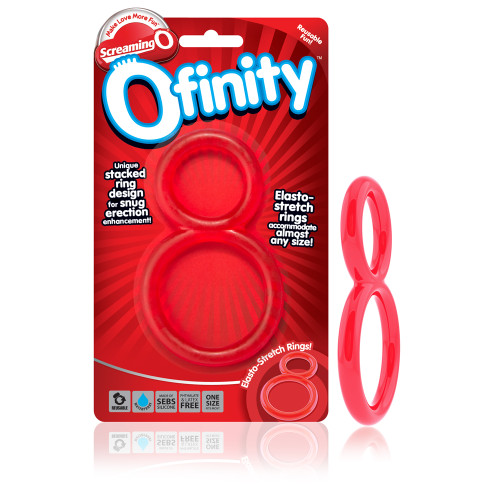 Screaming O Ofinity Double Erection Ring Red (OFY-110-RD)
