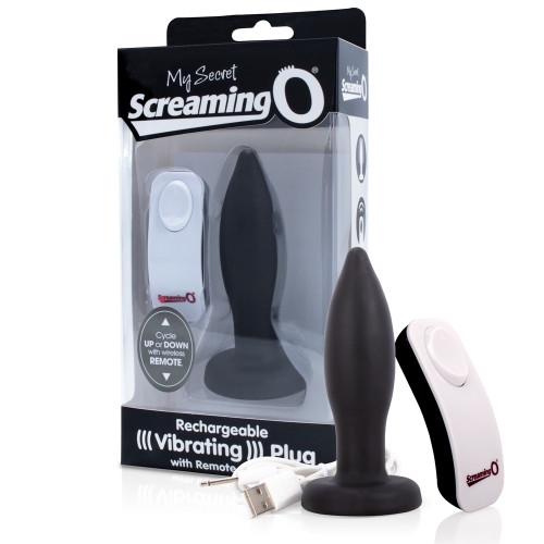 Screaming O Vibrating Butt Plug with Remote Control (AMP-BL-110)