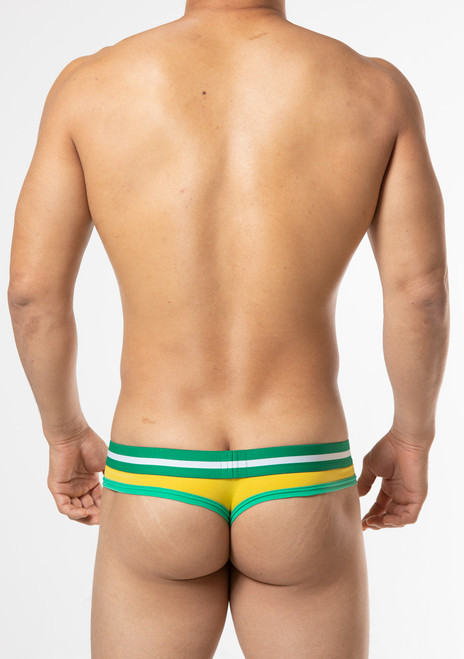 TOOT Underwear Bikini Shape T-Back Thong Green (TB25J359-Green)