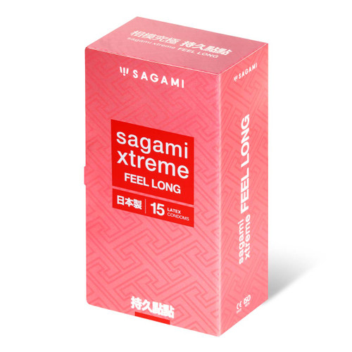 Sagami Japan Xtreme Feel Long 15-Pack Latex Condoms