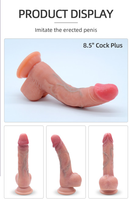 Drywell Japan Dual Layer Realistic 8.5" Cock-Plus Dildo with Balls