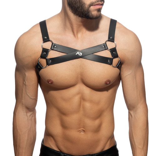 Addicted Fetish X-Cross Leather Harness (ADF199-10)