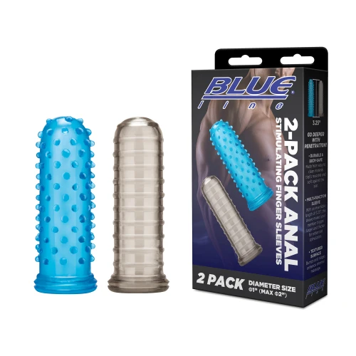 Blueline 2-Pack Anal Stimulating Finger Sleeves Anal Probe (BLM4046)