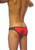 Groovin' Underwear Athletic V-Cut Mesh Brief Red