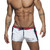 Addicted Swimwear Gold Stripes Basic Swim Short White (ADS214-01)