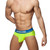 Addicted Underwear Cockring C-Through Brief Neon Yellow (AD918-31)