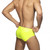 Addicted Underwear Neon Shiny Brief Yellow (AD987_31)