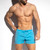 ES Collection Thin Stripes Swim Shorts Turquoise (2307-08)