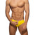 Addicted Swimwear Allover Zip Swim Brief Yellow (ADF150-03)